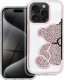 OEM Futerał TEDDY BEAR do IPHONE 16 różowy 1