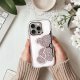 OEM Futerał TEDDY BEAR do IPHONE 16 różowy 3
