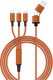 Kabel USB Smrter USB-A + USB-C - USB-C 1.2 m Pomarańczowy (SMRTER_HYDRA_ULT_OR) 1