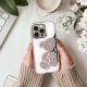 OEM Futerał TEDDY BEAR do IPHONE 15 różowy 3