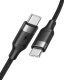 Kabel USB Veger USB-C - USB-C 1.5 m Czarny 1