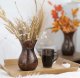 Trend Glass Kubki szklane z uchem brązowe Melisa 6x394ml 2