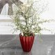 Trend Glass Wazon, osłonka czerwony srebrny 17 cm Filanthia 4