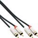 InLine InLine® Slim Audio cable 2x RCA M/M, Stereo, 2m 1