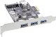 Kontroler InLine InLine® 3+1 Port USB 3.0 Host Controller PCIe with SATA Power and LP Bracket 1
