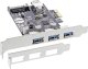 Kontroler InLine InLine® 3+1 Port USB 3.0 Host Controller PCIe with SATA Power and LP Bracket 2