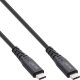 InLine InLine® USB4 cable, USB Type-C male/male, PD 240W, 8K60Hz, TPE black, 2m 1