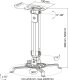 InLine InLine® Basic projector ceiling mount, 38-58cm, max. 13.5kg 3