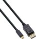 Kabel USB InLine USB-C - DisplayPort 5 m Czarny (64125) 1