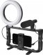 Gadgetmonste „GADGETMONSTER „Vlogging Kit“, pilnas „vlog“ rinkinys su LED žiedinių apšvietimo trikojų ir mikrofonų GDM-1022 1