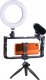 Gadgetmonste „GADGETMONSTER „Vlogging Kit“, pilnas „vlog“ rinkinys su LED žiedinių apšvietimo trikojų ir mikrofonų GDM-1022 7