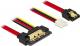 Delock SATA - SATA 22-pin, 0.3m, Czerwony (85234) 1