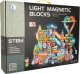 Klocki magnetyczne marble tor kulkowy świecący 202 elementy 6