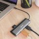 InLine InLine® 8-in-1 USB-C Multihub Dockingstation, HDMI, DisplayPort, USB 3.2, PD 3.0 100W, MST 6