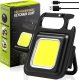 Latarka OEM Mini lampka latarka brelok COB LED czarny 2
