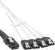 InLine InLine® SAS Connector Cable Mini SAS SFF8087 to 4x SATA Crossover OCF 1m 1