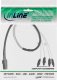 InLine InLine® SAS Connector Cable Mini SAS SFF8087 to 4x SATA Crossover OCF 1m 1