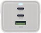 InLine InLine® USB power supply, 65W charger, 2x USB-C + 1x USB-A, with safety socket and 1.5m cable, PD3.0 PPS GaN, white 2