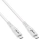 InLine InLine® USB4 cable, USB Type-C male/male, PD 240W, 8K60Hz, TPE white, 1m 1