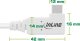 InLine InLine® USB4 cable, USB Type-C, one side angled, PD 240W, 8K60Hz, TPE white, 1m 1