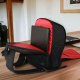 Plecak 4kom.pl Plecak fotograficzny wodoodporny pokrowiec na aparat, sprzęt fotograficzny, laptop 15.6 duży 44x30x19 Czarno-czerwony 6