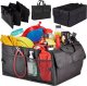TORBA ORGANIZER BAGAŻNIKA SAMOCHODU AUTA KUFER XL CZARNA USZTYWNIONY 4