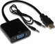 Adapter AV Inca INCA Adapter IHTV-7TS HDMI > VGA St. + USB Audio, 1080P, SW retail 1