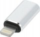 Adapter USB OEM USB-C - Lightning Srebrny 2