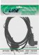 Kabel zasilający InLine InLine® Power cable, Euro plug to Euro8 plug angeled, black, 0.5m 2