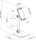Stojak InLine InLine® Tablet desk holder with stand, up to 12.9", black 1
