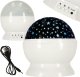 Lampka nocna projektor gwiazd 2w1 USB biała 1