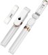 Selfie stick OEM Zestaw / uchwyt selfie z pilotem na bluetooth tripod LED  SSTR-20 biały 4