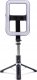 Selfie stick OEM Zestaw / uchwyt selfie z pilotem na bluetooth triopod do streamów z LED czarny 99X 1