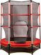 Trampolina ogrodowa dla dzieci siatka 165x160cm czerwona 1