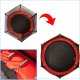 Trampolina ogrodowa dla dzieci siatka 165x160cm czerwona 5