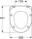 Deska sedesowa Gustavsberg Toilet lid Gustavsberg Nordic 8M56S101, SoftClose 2