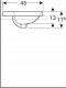 Umywalka Geberit Recessed oval washbasin with hole for faucet Geberit VARIFORM 500.720.01.2, 55 cm 1