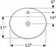 Umywalka Geberit Recessed oval washbasin with hole for faucet Geberit VARIFORM 500.720.01.2, 55 cm 3