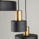 Lampa wisząca TKKRYWULT TK Lighting Alvaro 5729 lampa wisząca zwis 3x15W E27 czarna/złota 6