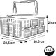 Keeeper KEEEPER - Kosz składany na zakupy - EMMA - Nordic Grey - 18,5 L 7