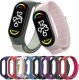 OEM Pasek nylonowy do XIAOMI Mi Band 5 / 6 / 7 różowa (07) 7