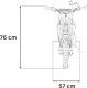 1DEA.me Cross dla Dzieci Motor Spalinowy RENEGADE 50R Czerwony 24