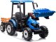 Lean Cars Traktor Na Akumulator Z Przyczepą Hercules Niebieski 24V 1