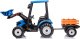 Lean Cars Traktor Na Akumulator Z Przyczepą Hercules Niebieski 24V 13