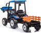 Lean Cars Traktor Na Akumulator Z Przyczepą Hercules Niebieski 24V 3