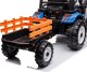 Lean Cars Traktor Na Akumulator Z Przyczepą Hercules Niebieski 24V 5