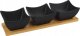 Orion Miseczki na przekąski porcelanowe czarne BLACK 31,5 cm 4 el. 3