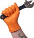 Rękawice nitrylowe bezpudrowe, MAXTER 7.0, 90 szt., rozmiar XL, pomarańczowe 2