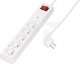 Listwa zasilająca Jonex Listwa przeciwprzepięciowa PS-5PF z filtrem 5-gniazd z/u 10A 5m /OMY 3x1/ biała 1