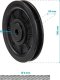 Mercor ROLKA fi 100mm NA LINKĘ DO ATLASU fi 6mm ENERO FIT 2
